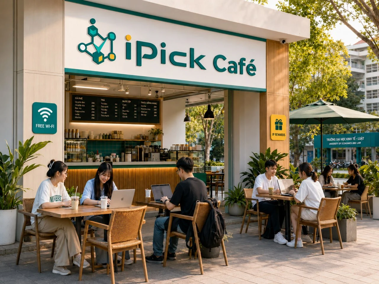 학생들이 이용하는 iPICK Café